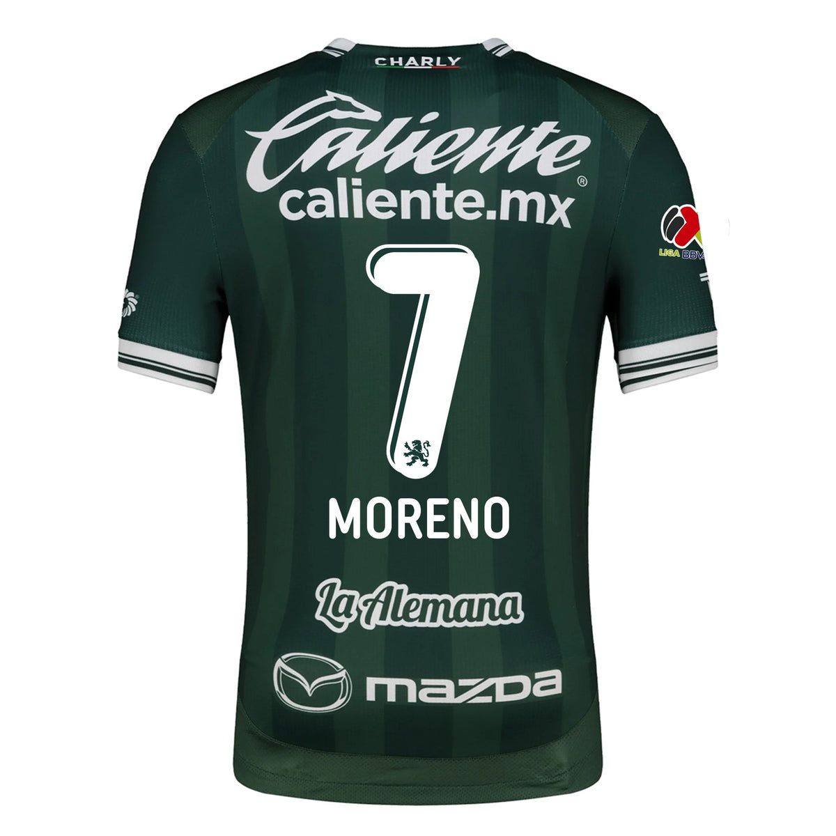 Charly Ivan Moreno Men's Leon FC Home Jersey 25/26 w/ BBVA Liga Patch (Green) | SoccerWearhouse