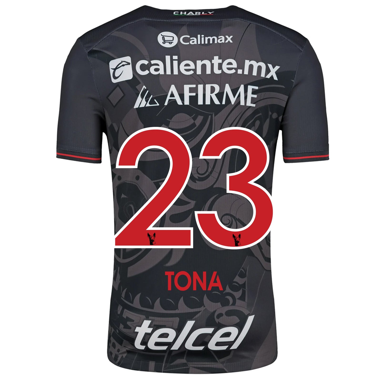 Charly Iván Tona Xolos de Tijuana Third Jersey 24/25 (Black/Red) | SoccerWearhouse