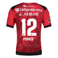Charly Jackson Porozo Men's Club Tijuana Xolos Home Jersey 25/26 w/ BBVA MX Patch (Red/Black)