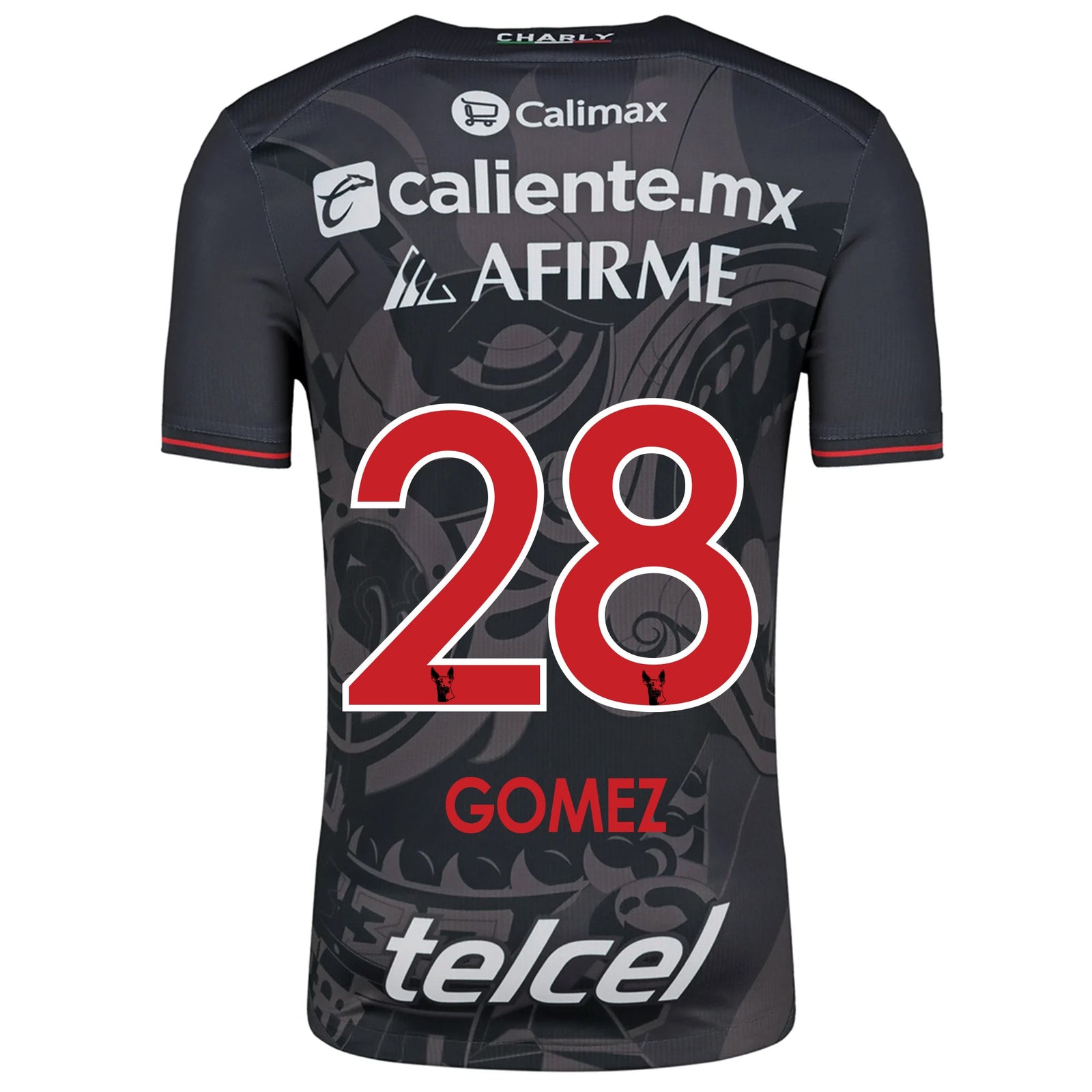 Charly Jesus Gomez Xolos de Tijuana Third Jersey 24/25 (Black/Red) | SoccerWearhouse