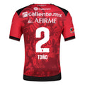 Charly José Antonio Rodriguez Men's Club Tijuana Xolos Home Jersey 25/26 w/ BBVA MX Patch (Red/Black)