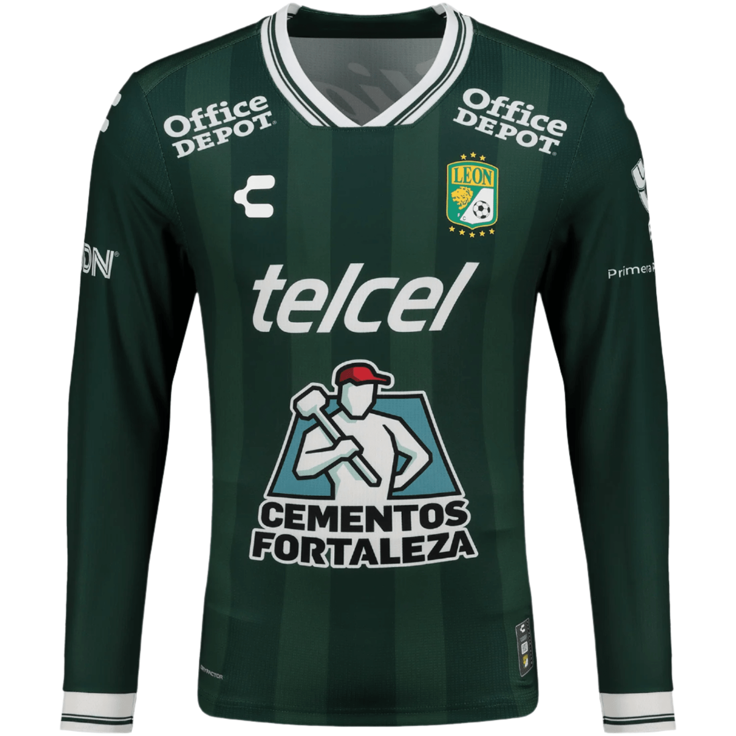 Charly León 25/26 Long Sleeve Home Jersey (Dark Green) | SoccerWearhouse