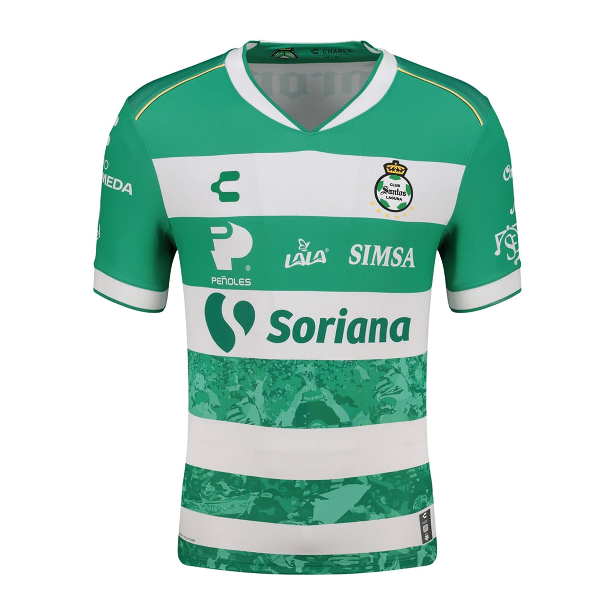 Charly Men's Santos Laguna Home Jersey 25/26 (Green/White) | SoccerWearhouse