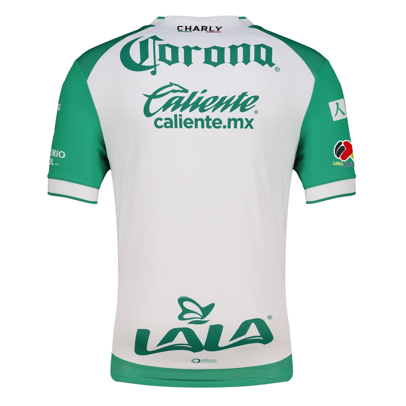 Charly Emmanuel Echeverria Men's Santos Laguna Home Jersey 25/26 w/ BBVA MX Patches (Green/White) | SoccerWearhouse