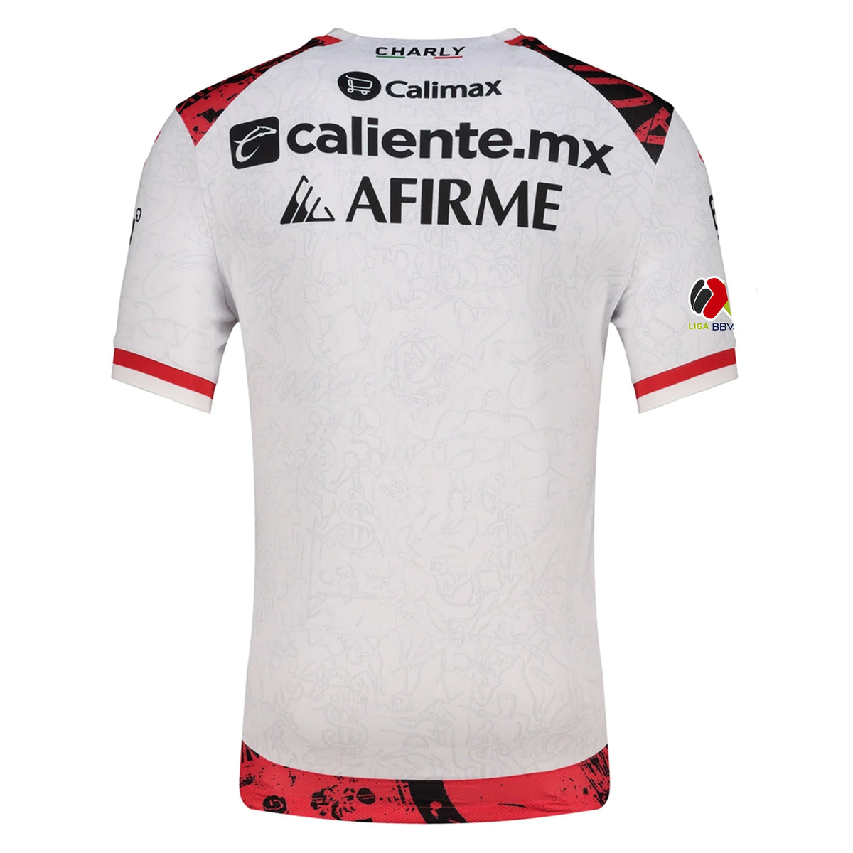 Charly Men's Xolos De Tijuana Away Jersey 25/26 w/ BBVA MX Patch (White) | SoccerWearhouse