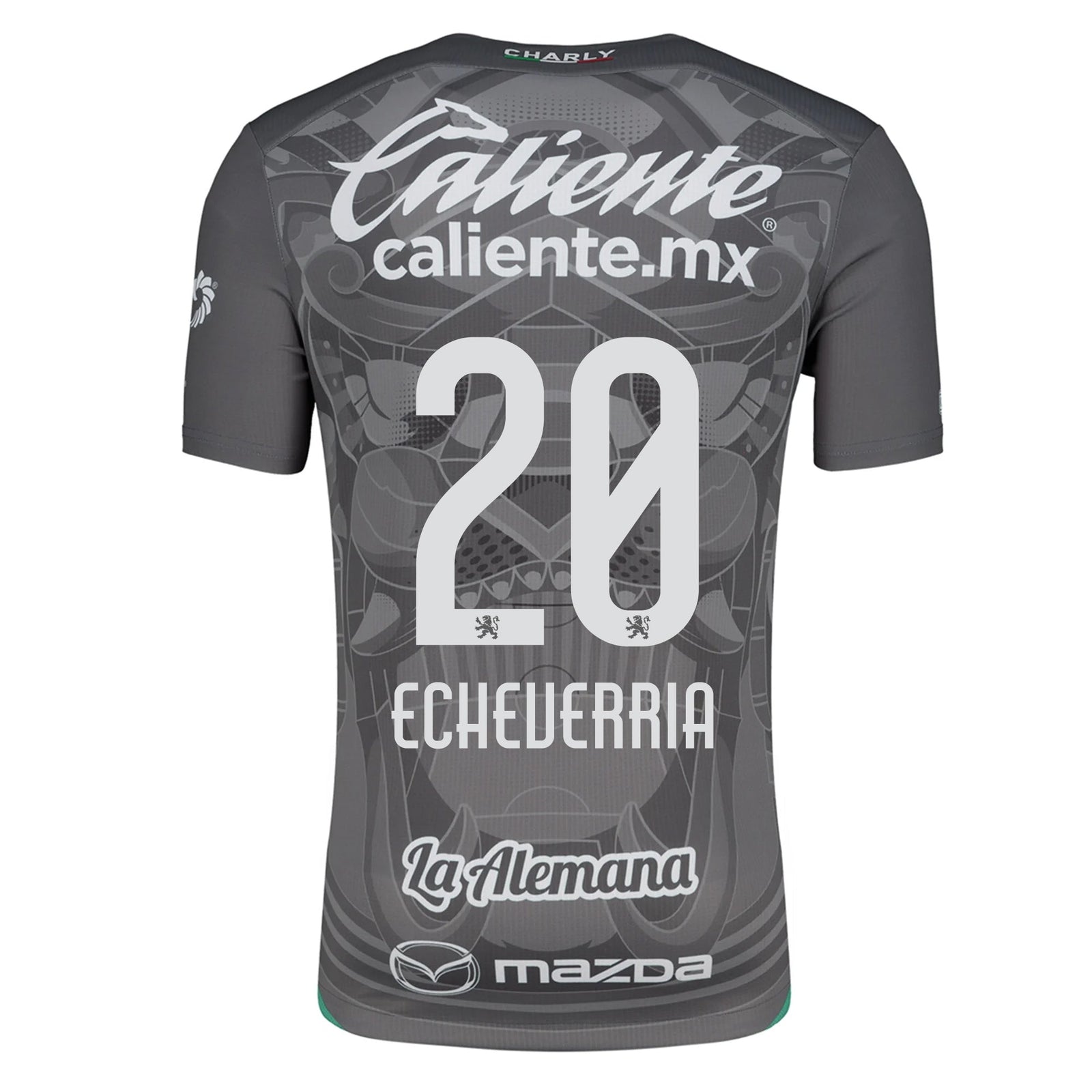 Charly Rodrigo Echeverria Leon Third Jersey 24/25 (Grey/Green) | SoccerWearhouse