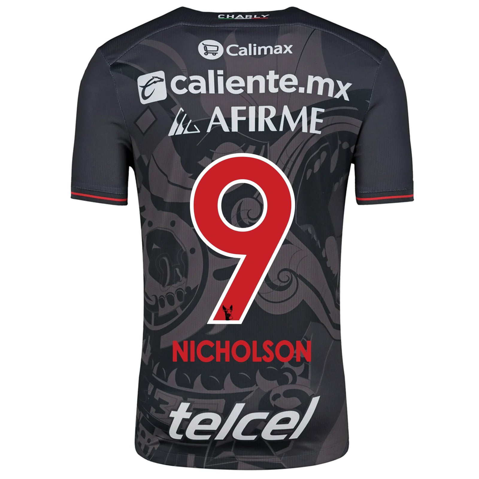 Charly Shamar Nicholson Xolos de Tijuana Third Jersey 24/25 (Black/Red) | SoccerWearhouse
