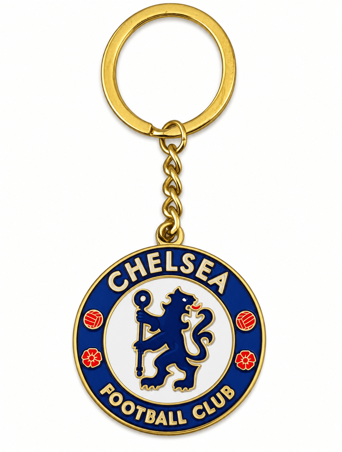 Chelsea FC Double Sided Metal Crest Keychain | SoccerWearhouse