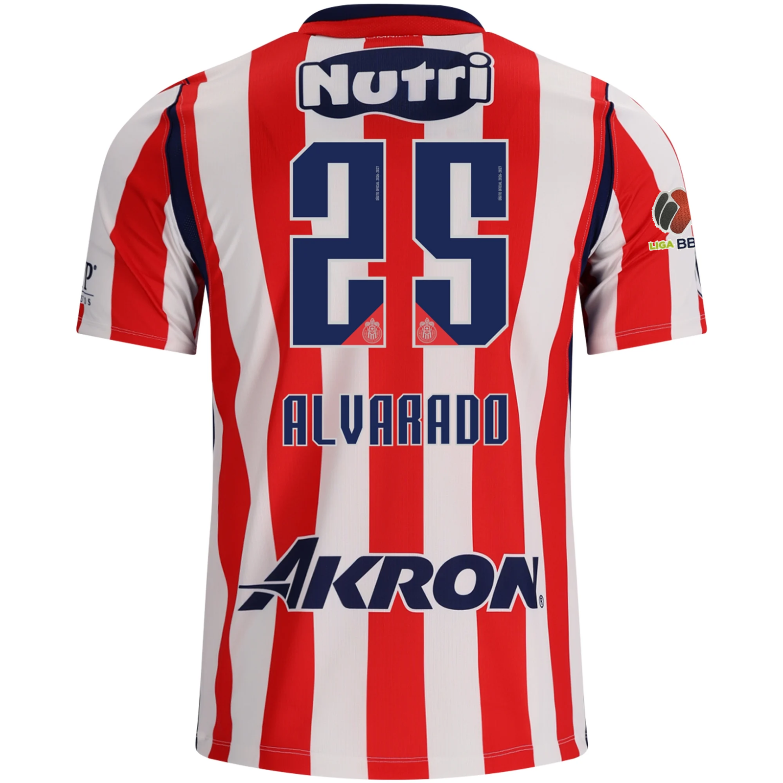Nike Chivas Roberto Alvarado Home Jersey w/ Liga MX Patch 26/27 (White/Speed Red/Loyal Blue)