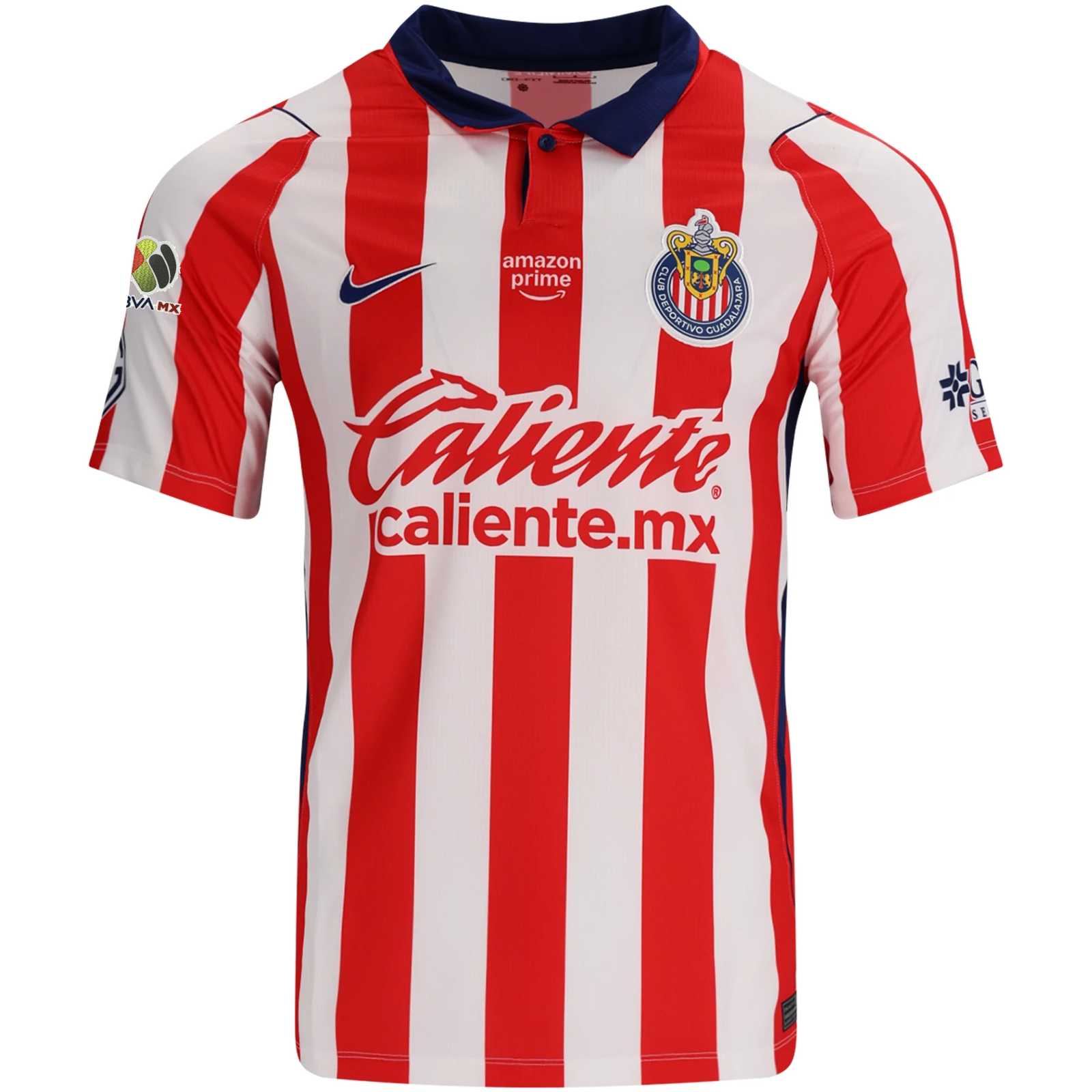Nike Chivas Home Jersey w/ Liga MX Patch 26/27 (White/Speed Red/Loyal Blue)