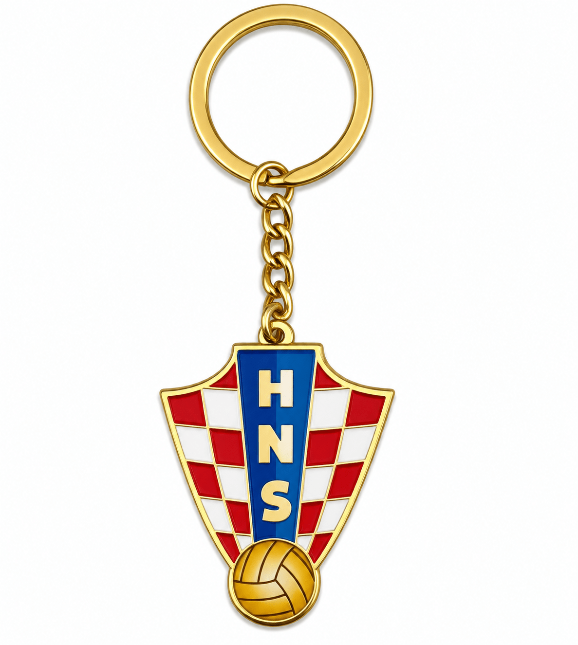 Croatia National Team Double Sided Metal Crest Keychain | SoccerWearhouse
