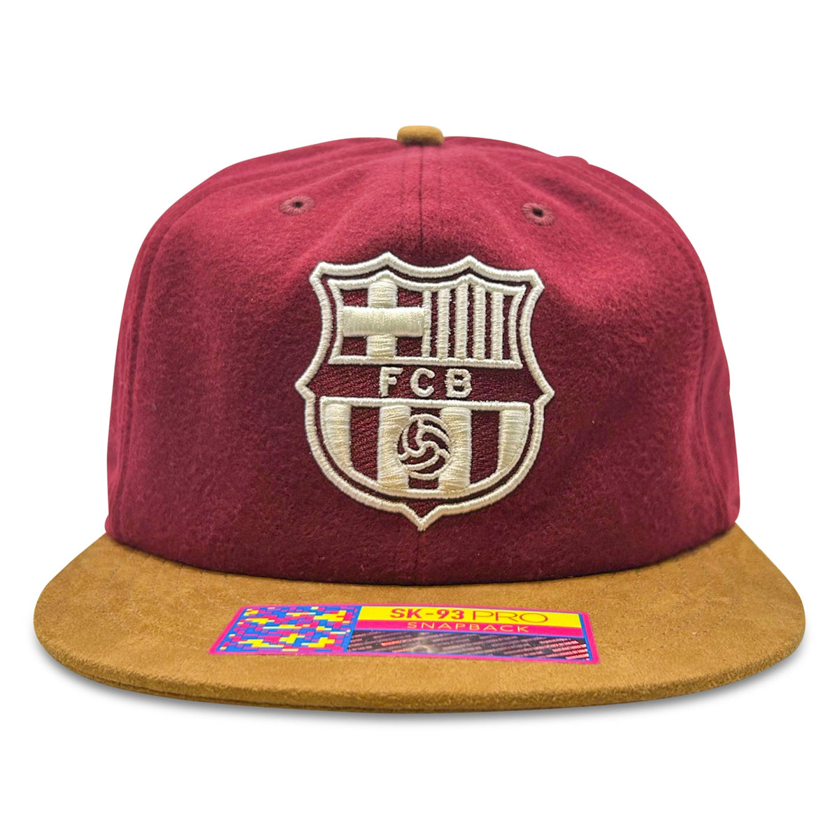 Fan Ink Barcelona Lafayette Snapback Hat (Burgundy) | SoccerWearhouse