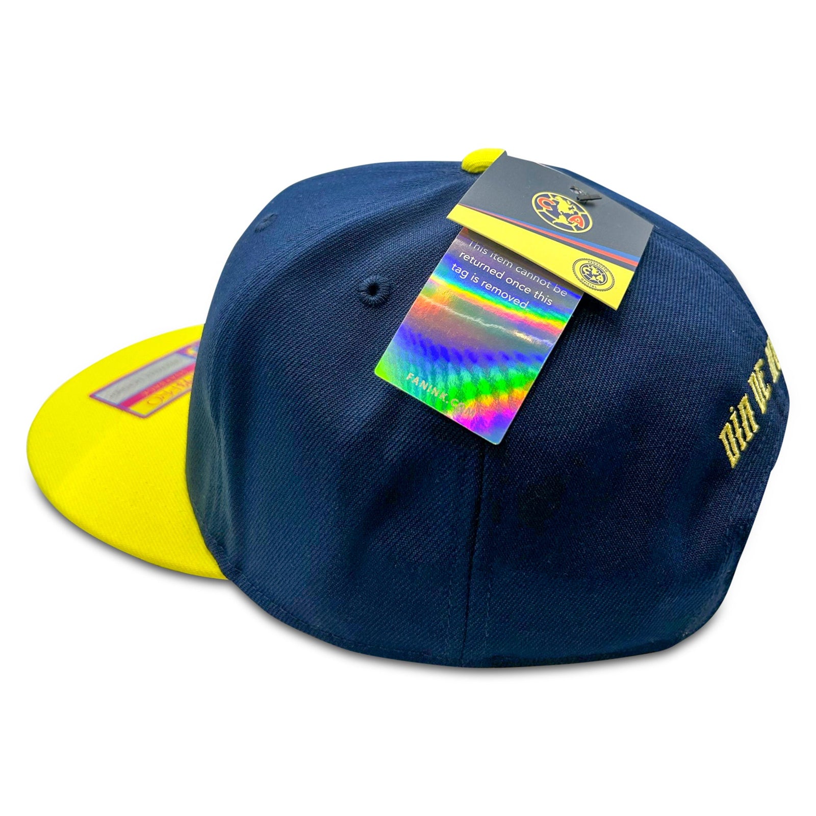 Fan Ink Club America Dia De Los Muertos Hat (Navy/Yellow) | SoccerWearhouse