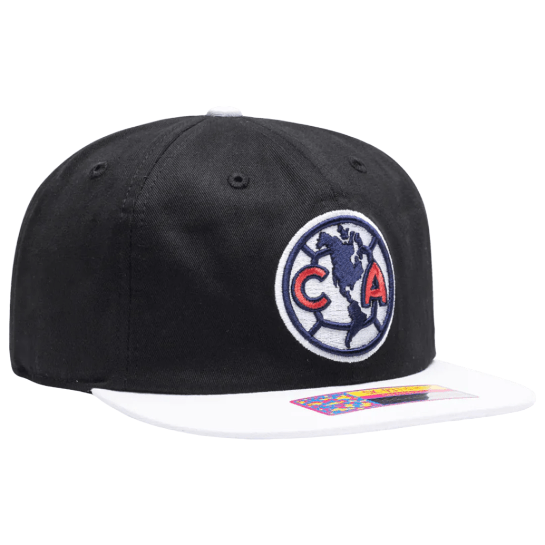 Fan Ink Club America Swingman Snapback Hat (Black/White) | SoccerWearhouse