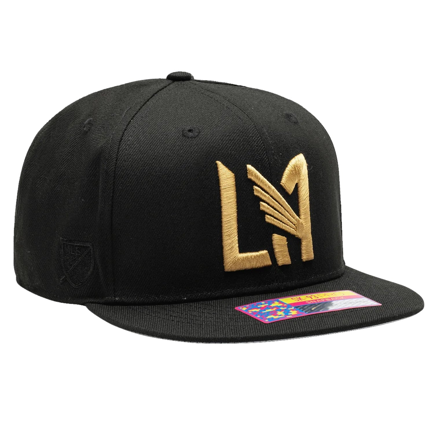Fan Ink LAFC Los Angeles FC Dawn Snapback Hat (Black/Gold) | SoccerWearhouse