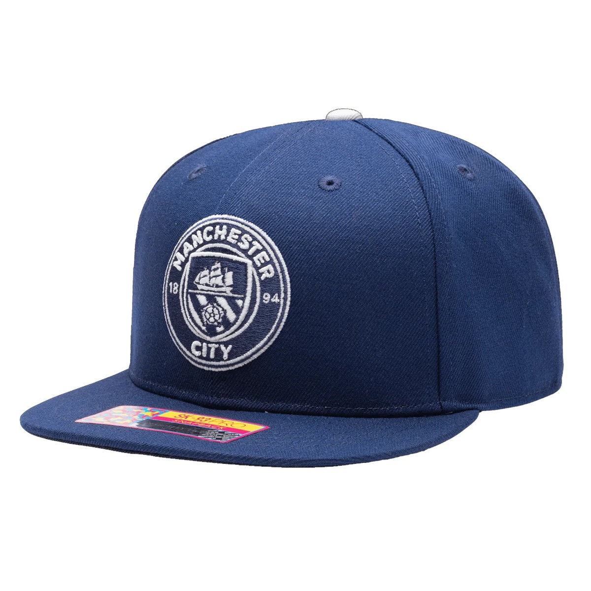 Fan Ink Manchester City America's Game Glow Edition Snapback Hat (Dark Royal) | SoccerWearhouse