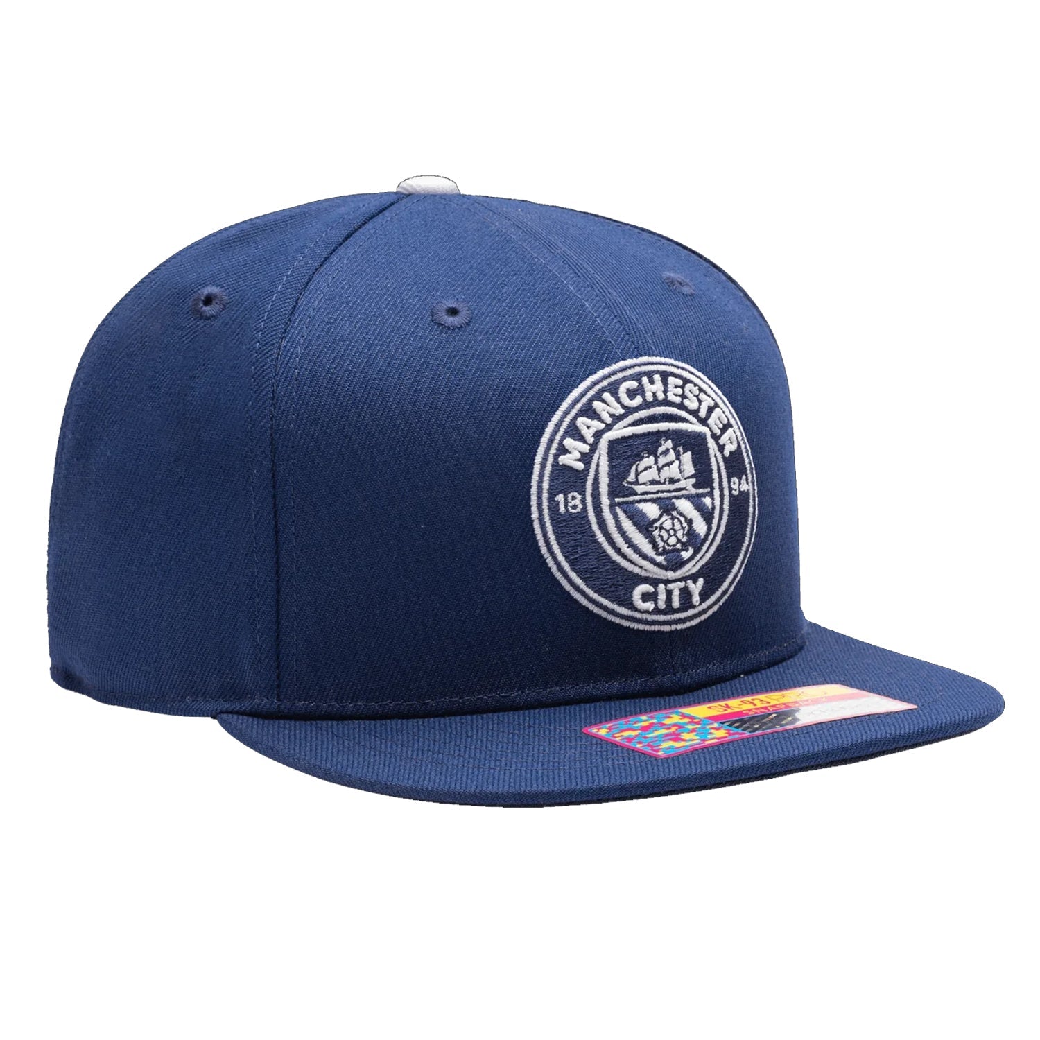 Fan Ink Manchester City America's Game Glow Edition Snapback Hat (Dark Royal) | SoccerWearhouse