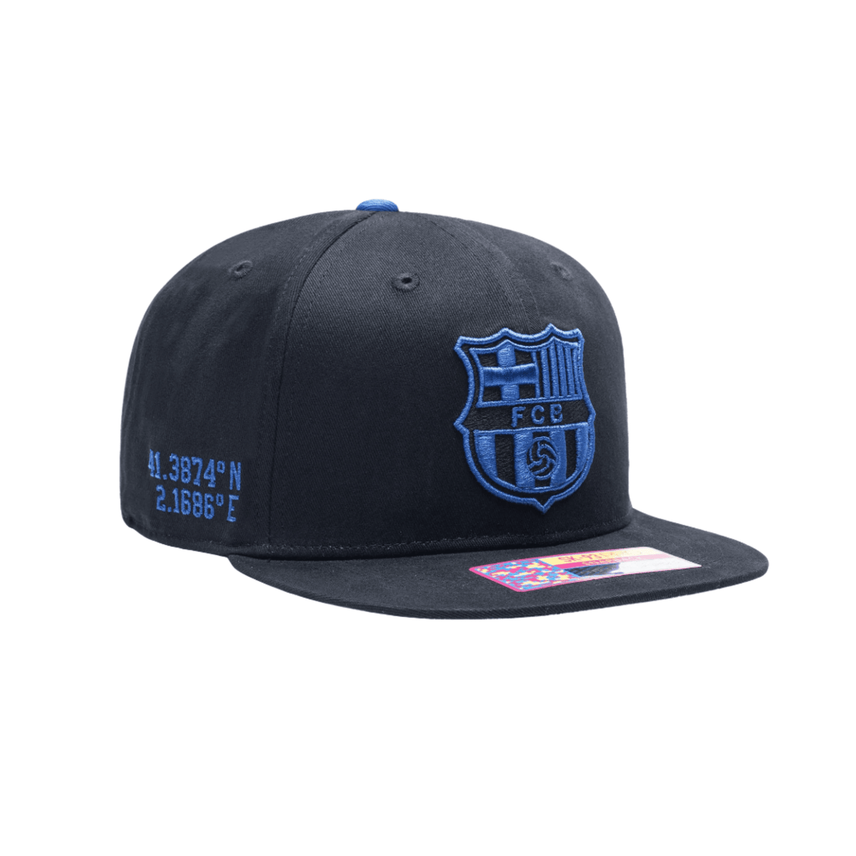 Fan Ink Manchester City Locale Snapback Adjustable Hat (Black/Blue) | SoccerWearhouse