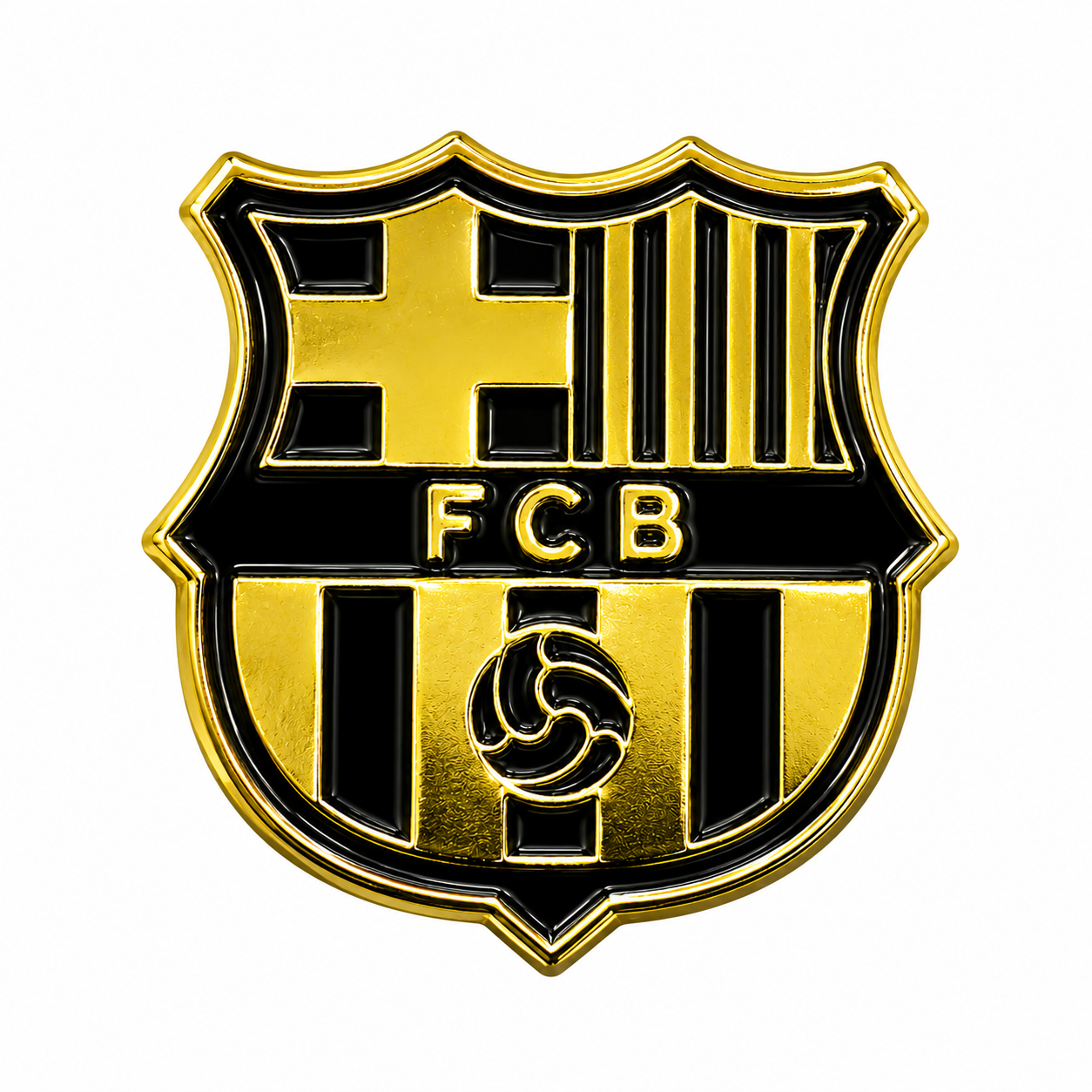 FC Barcelona Gold Enamel Pin