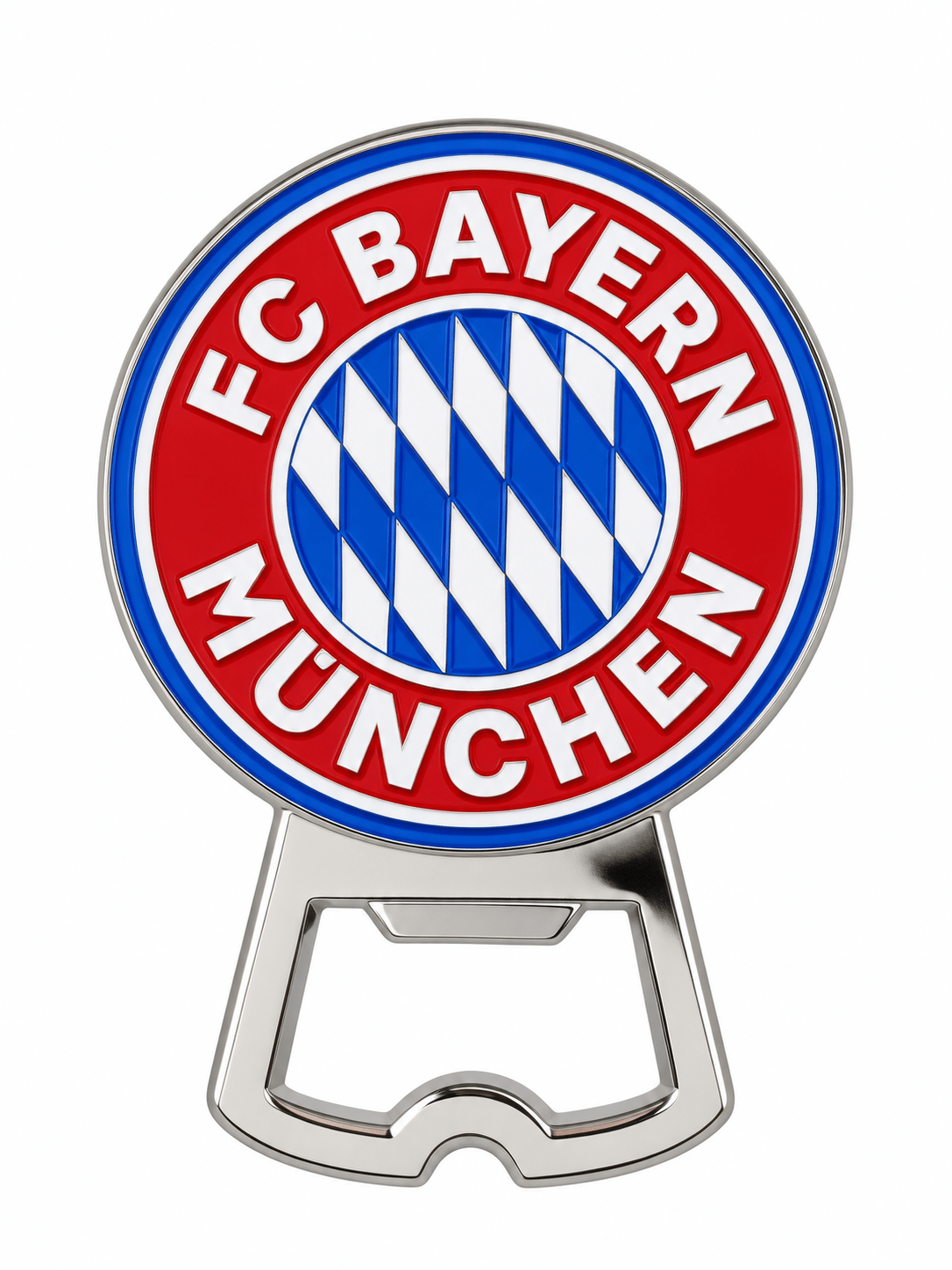 FC Bayern Munich Metal Crest Magnetic Bottle Opener | SoccerWearhouse