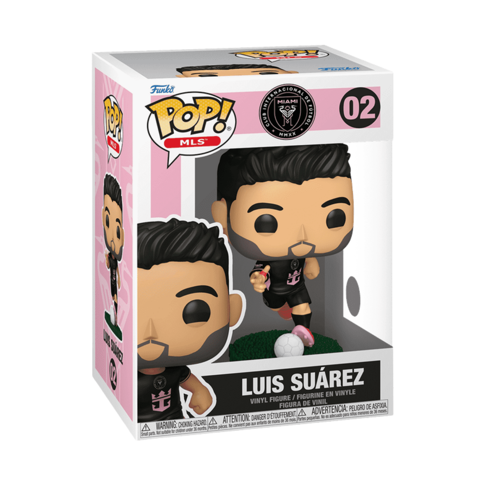 Funko Pop! Inter Miami Luis Suárez Home Jersey Vinyl Figure 02 | SoccerWearhouse