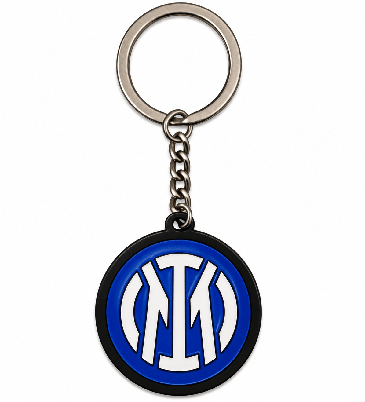 Inter Milan Double Sided Metal Crest Keychain | SoccerWearhouse