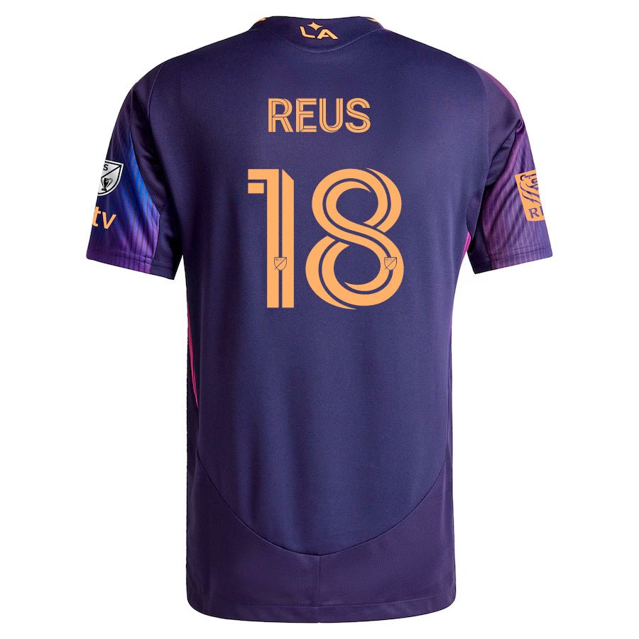 LA Galaxy Marco Reus Away Jersey 25/26 (Purple) - w/ MLS + Apple TV + RBC Sponsor | SoccerWearhouse
