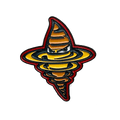 LA Galaxy Twizzle Enamel Pin
