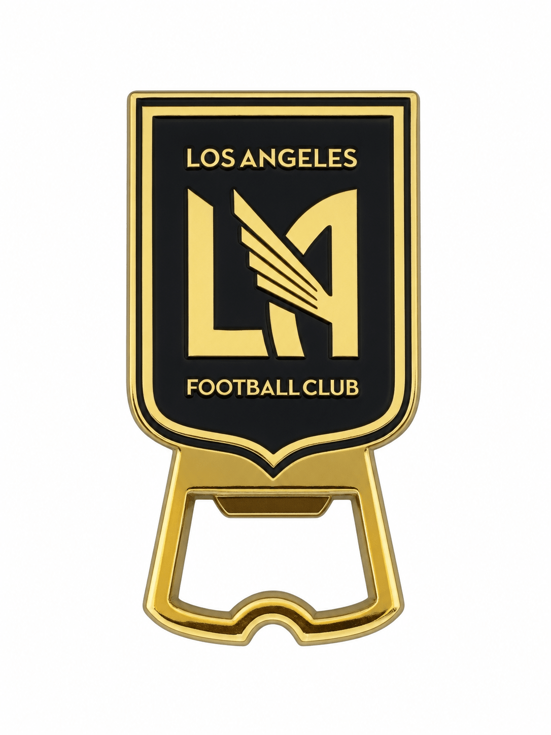 LAFC Los Angeles FC Metal Crest Magnetic Bottle Opener | SoccerWearhouse