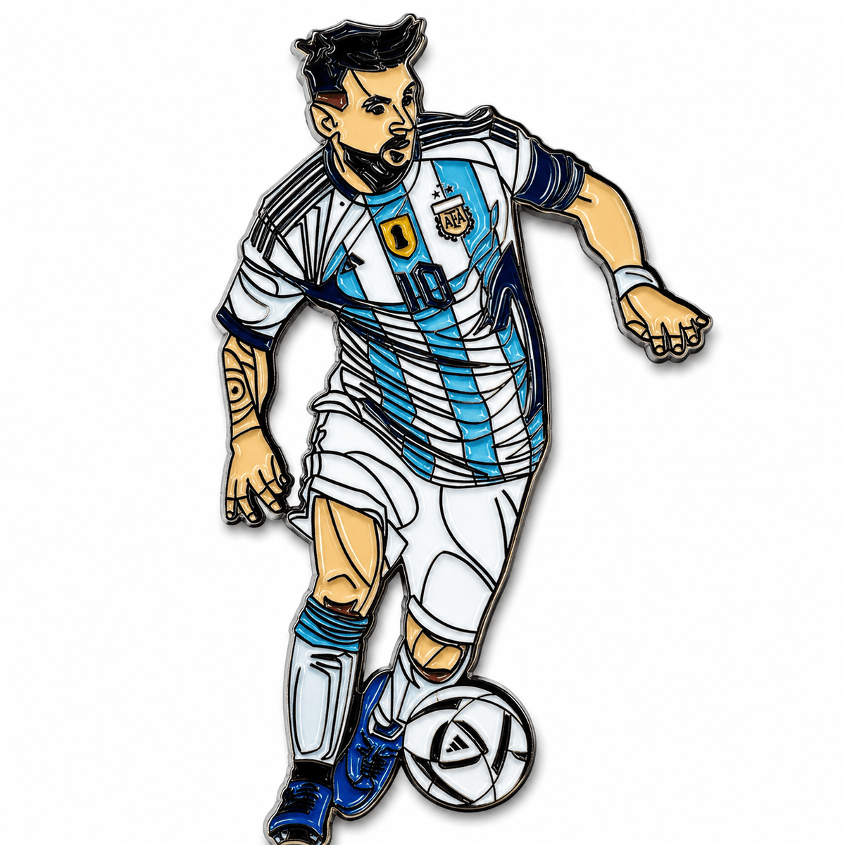 Messi Argentina 4.5 Inch Enamel Pin | SoccerWearhouse