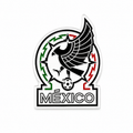 Mexico FMF Soccer Enamel Pin (White)