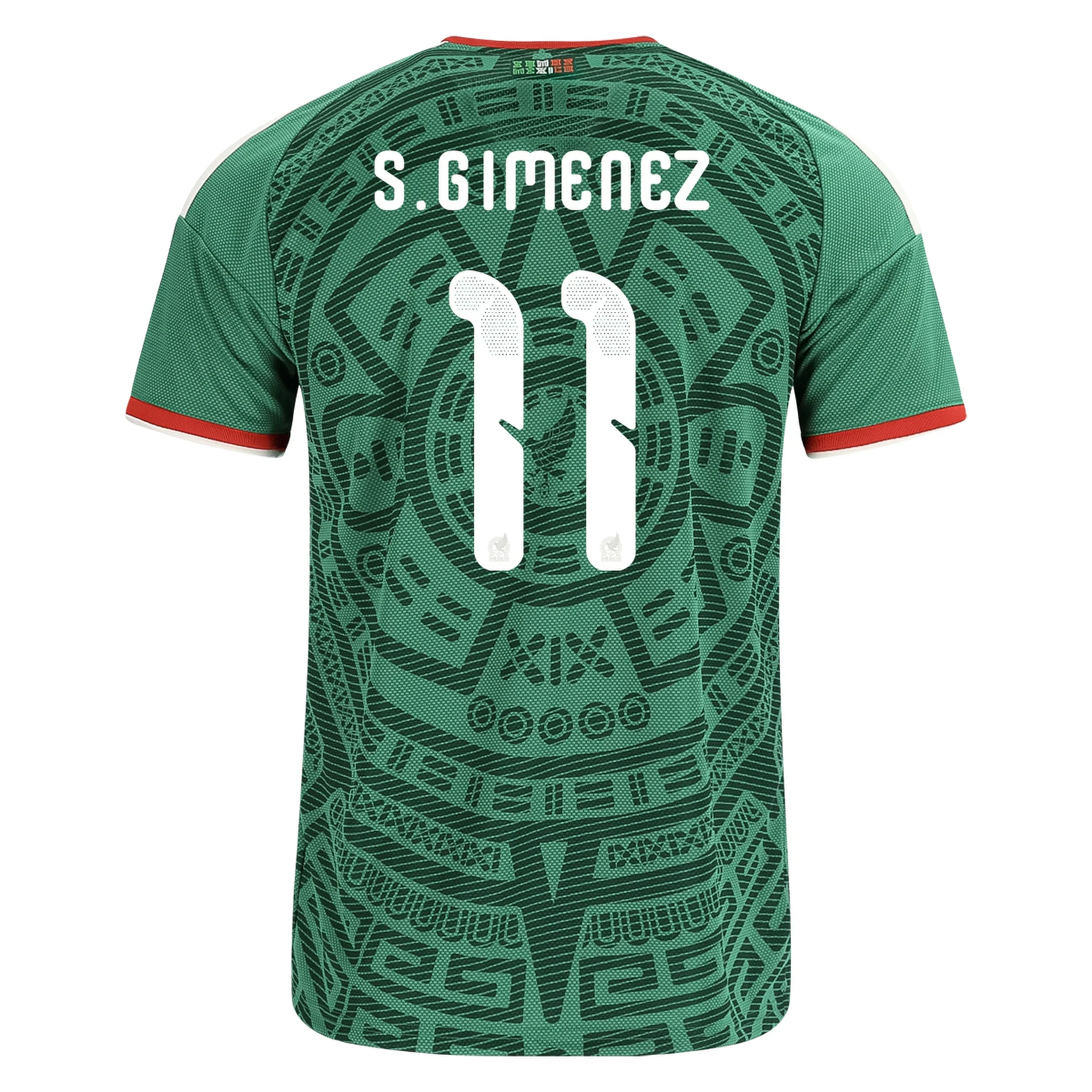 adidas Men's Santiago Gimenez Mexico Home 2026 World Cup Jersey (Bold Green)
