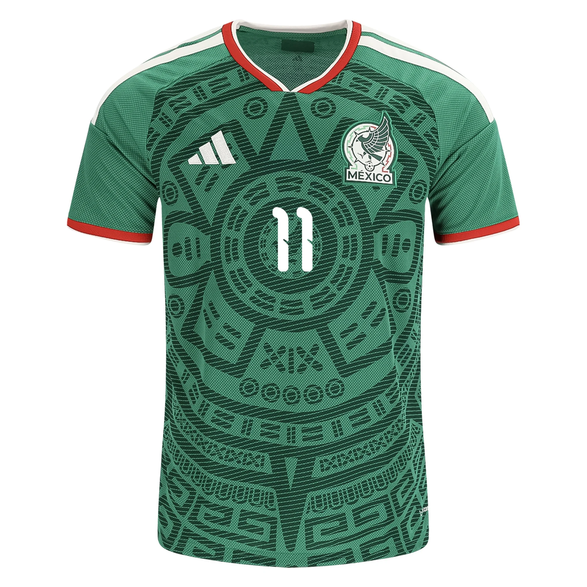 adidas Men's Santiago Gimenez Mexico Home 2026 World Cup Jersey (Bold Green)