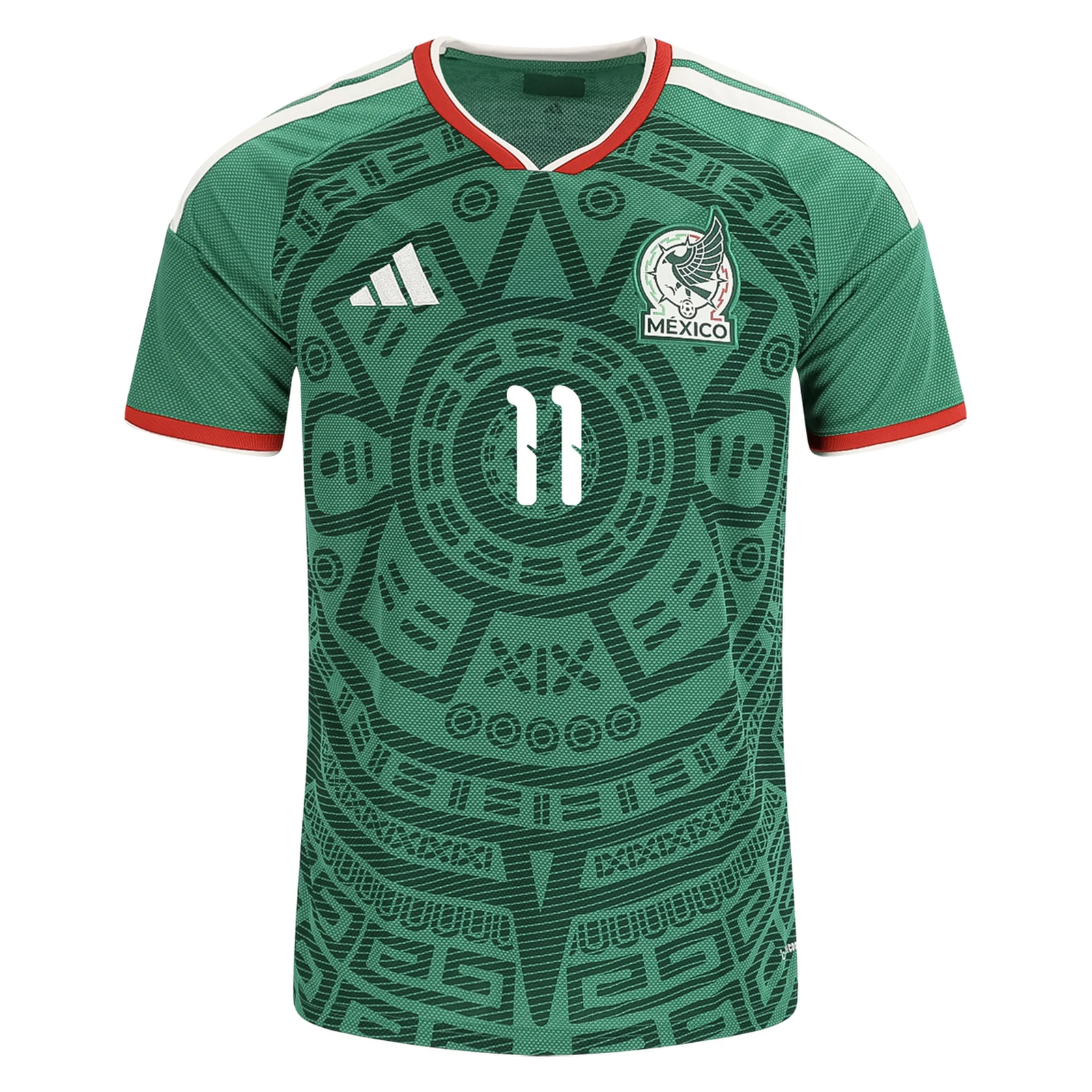 adidas Men's Santiago Gimenez Mexico Home 2026 World Cup Jersey (Bold Green)