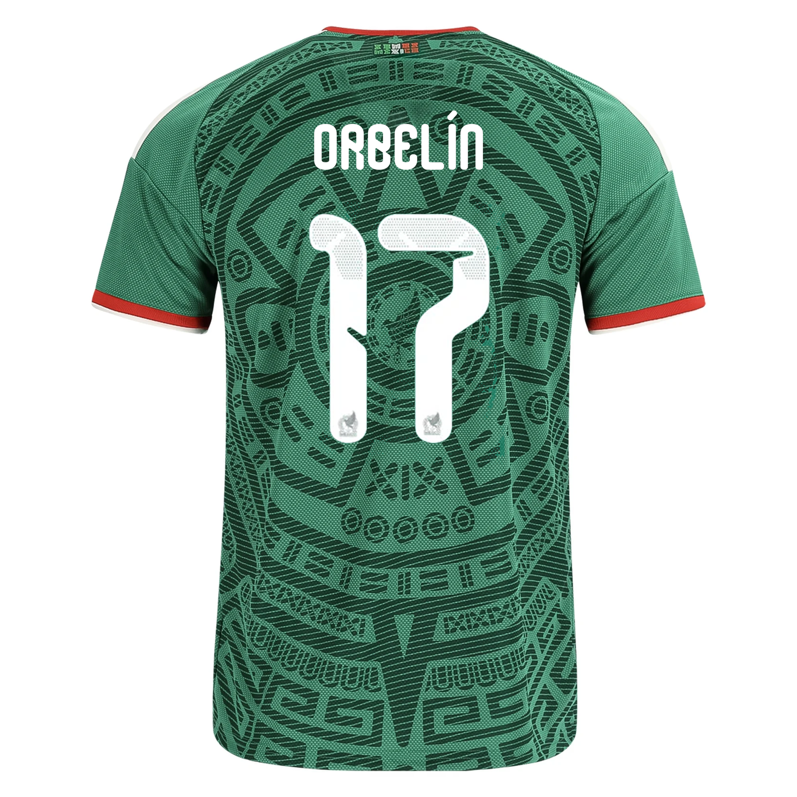 adidas Men's Orbelín Pineda Mexico Home 2026 World Cup Jersey (Bold Green)