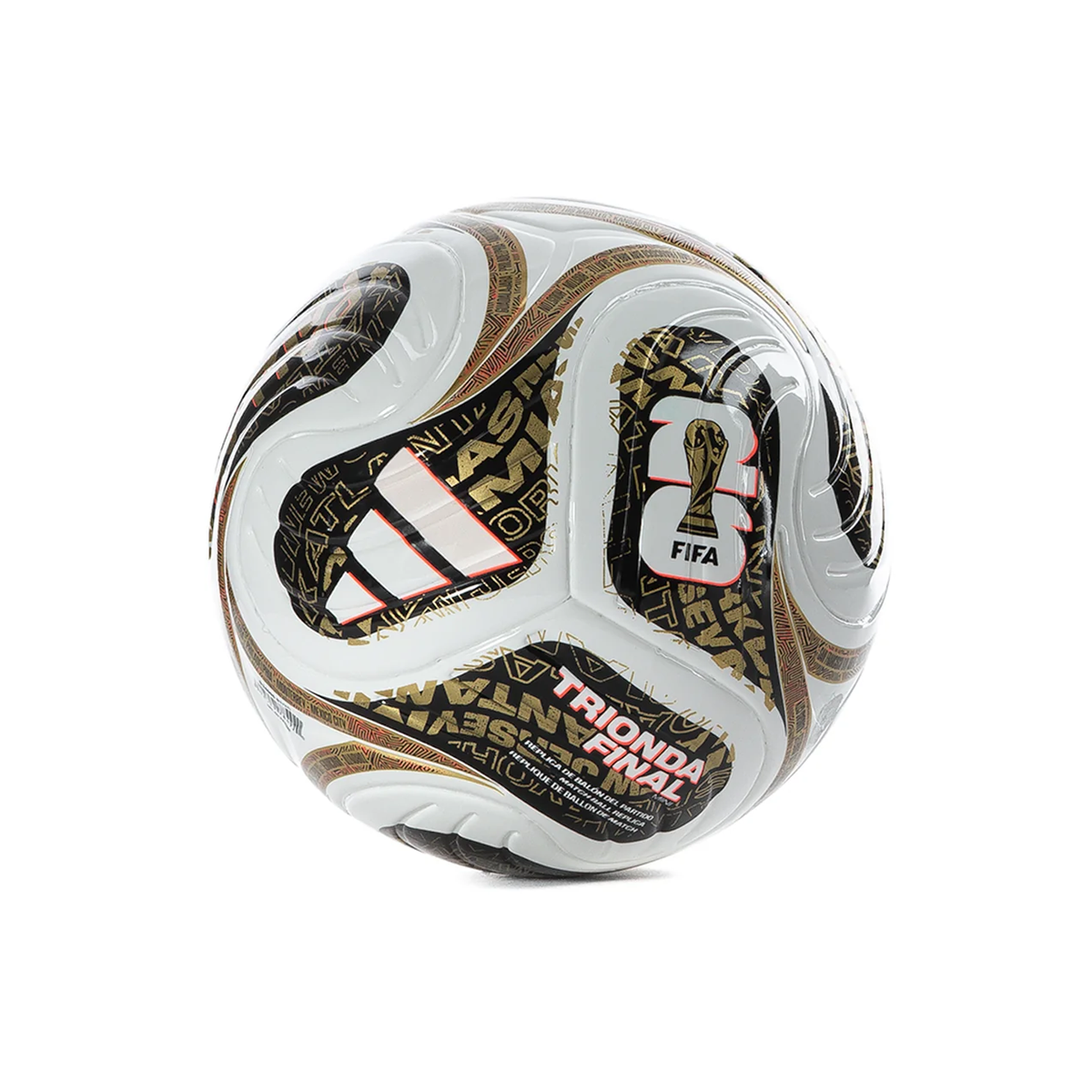 adidas FIFA World Cup 26 Trionda Finals Mini Ball (White/Gold/Black)