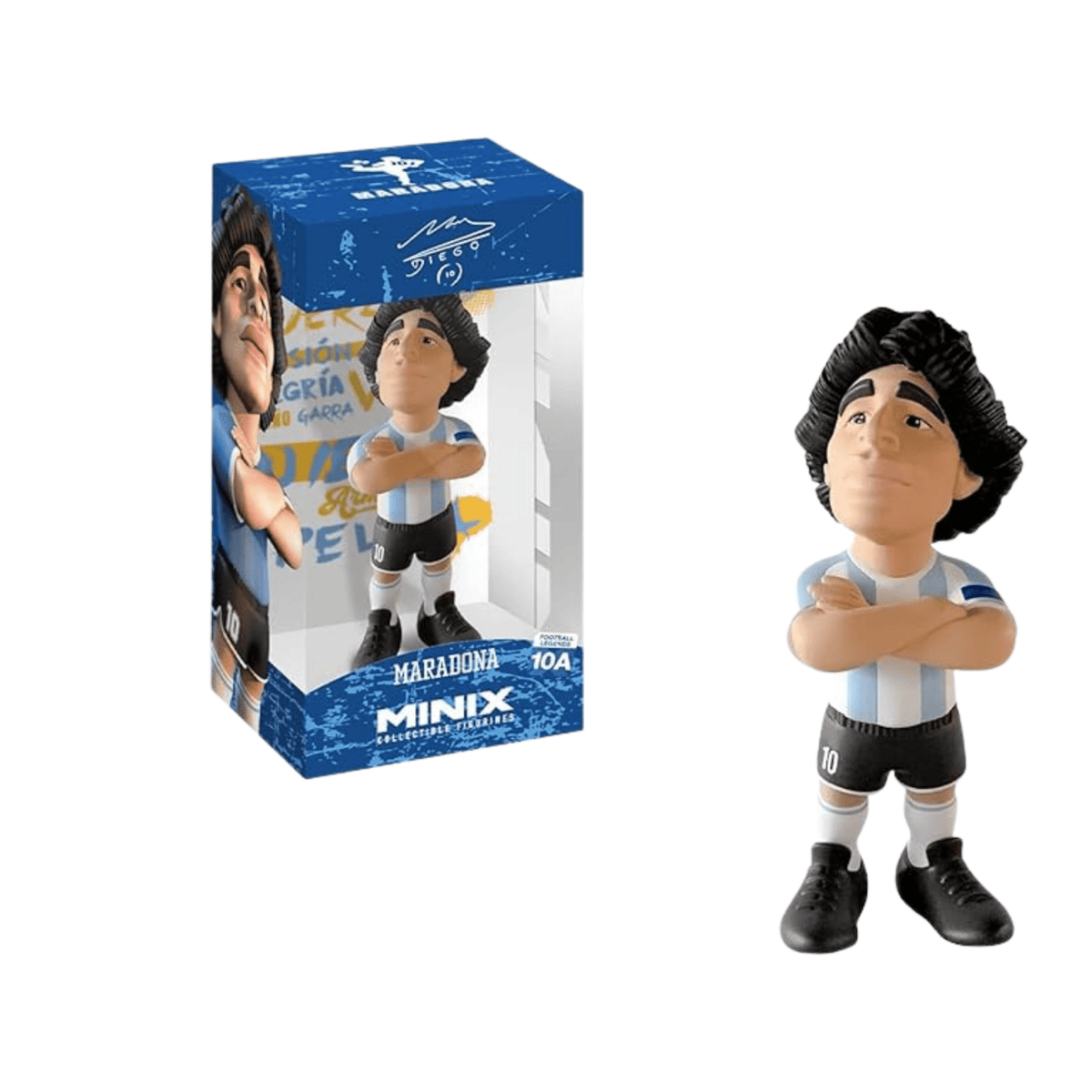 MINIX Argentina Diego Maradona Figure (White/Blue) | SoccerWearhouse