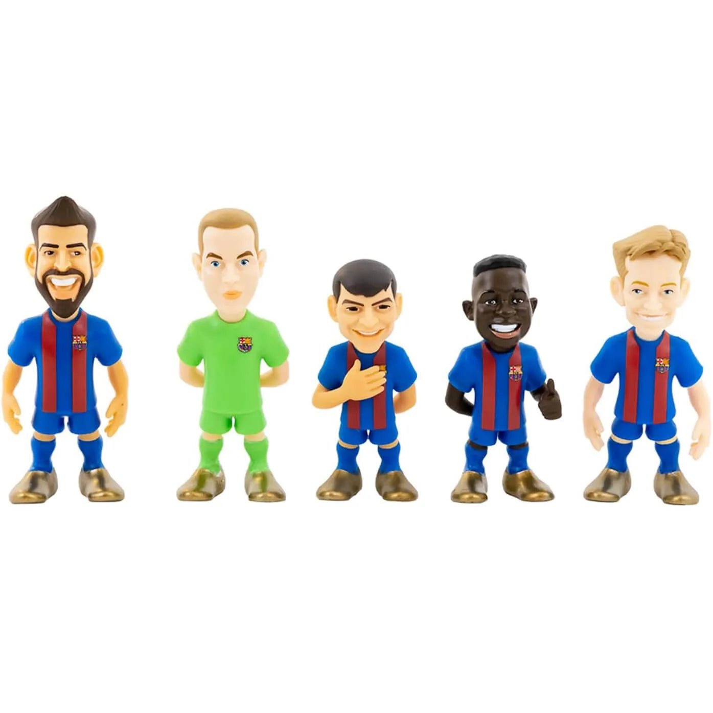 Minix FC Barcelona 5 Pack Figurines (Navy) | SoccerWearhouse