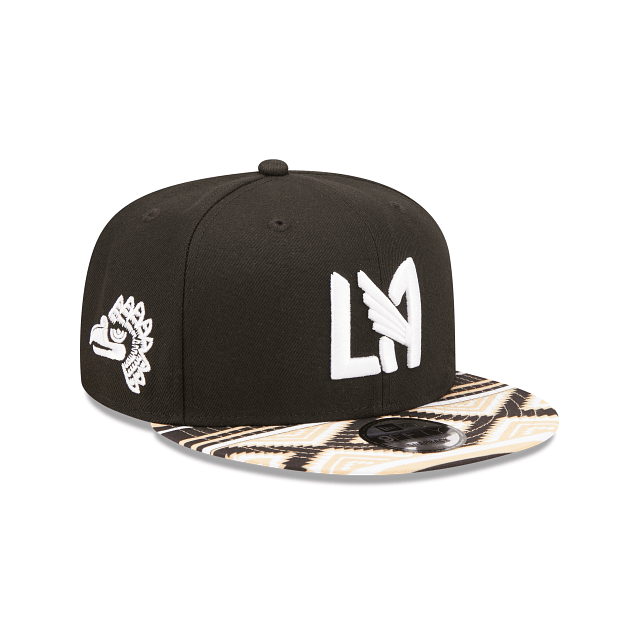 New Era LAFC Pattern 9FIFTY Snapback Hat (Black/Gold/Multi) | SoccerWearhouse