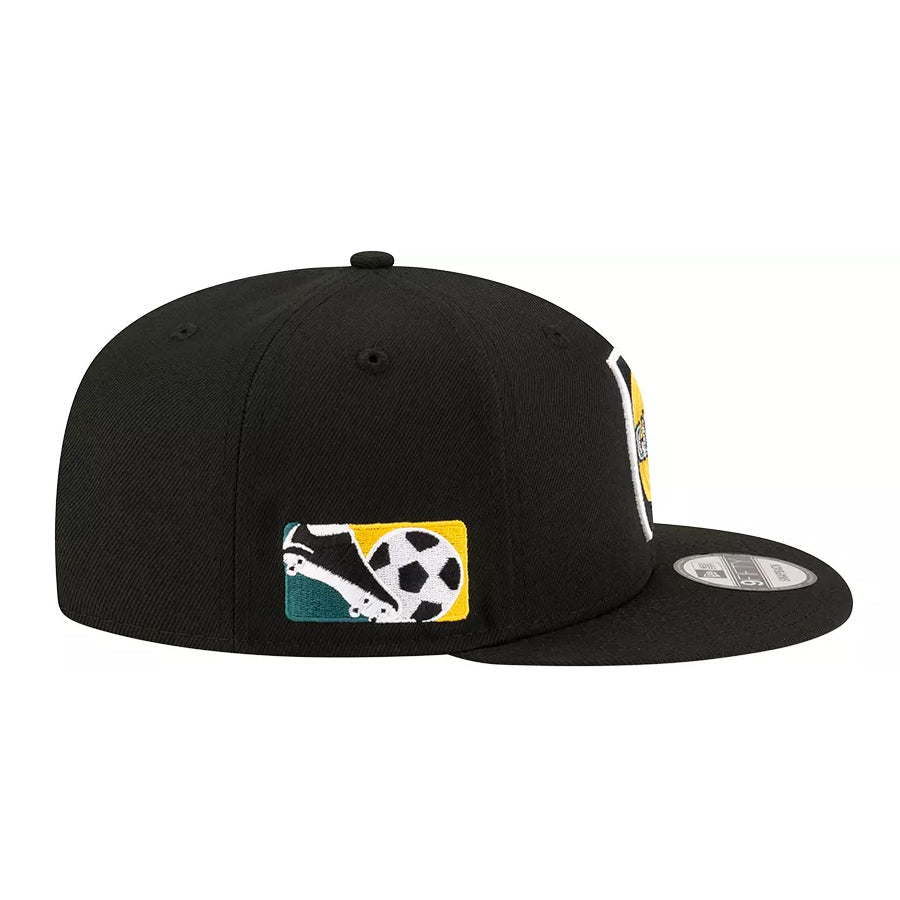 New Era Los Angeles LA Galaxy 9Fifty Third Jersey Hook Third Adjustable Hat (Black) | SoccerWearhouse