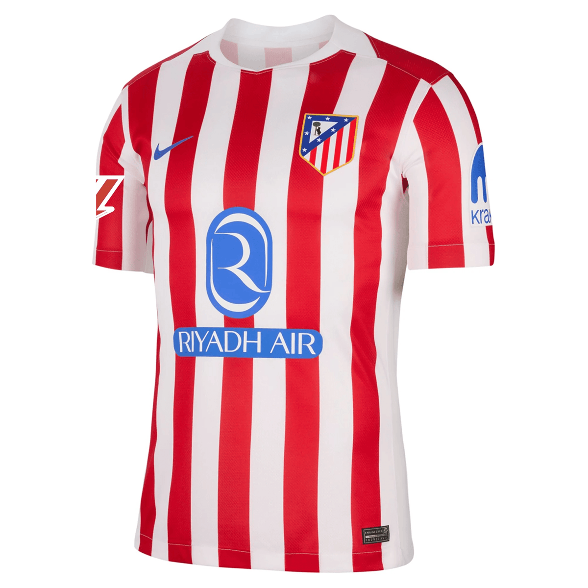 Nike Atletico Madrid Julian Alvarez Home Jersey w/ La Liga Patch 25/26 (Sport Red/Hyper Royal) | SoccerWearhouse