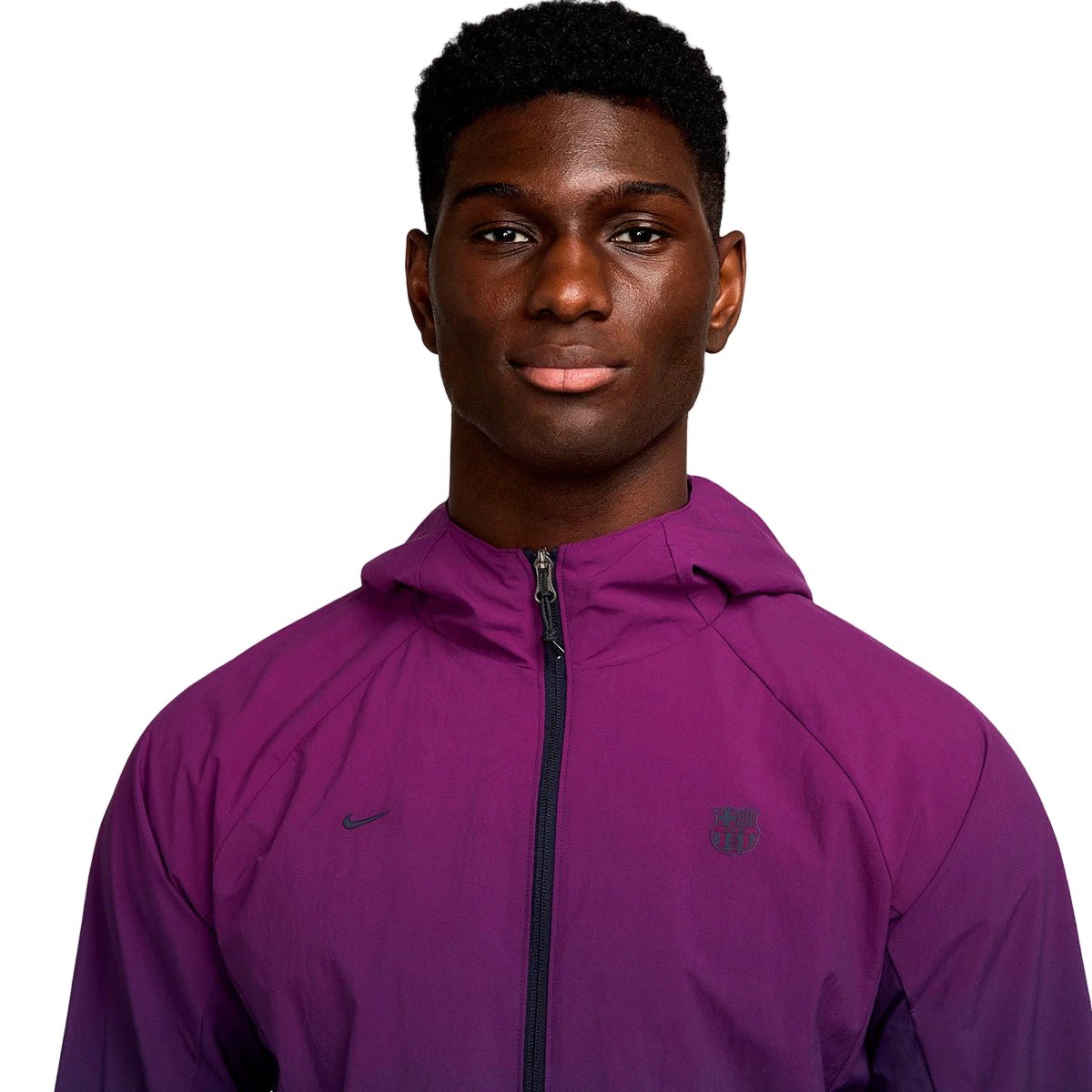 Nike Barcelona 25/26 AWF Woven Jacket (Bright Grape/Imperial Purple) | SoccerWearhouse