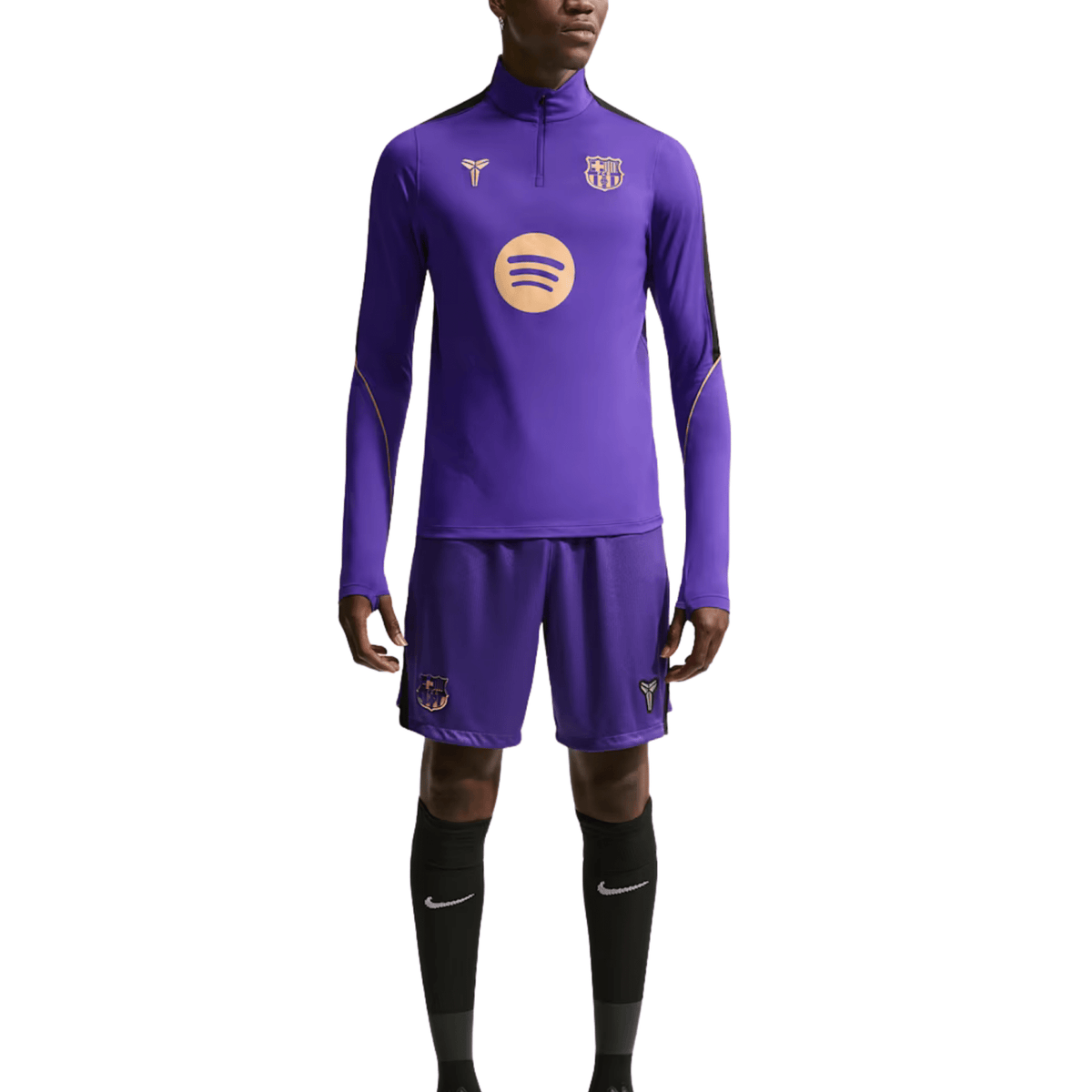 Nike Barcelona Away Strike Drill Top 26/27 (Purple/Black/Metallic Gold) | SoccerWearhouse