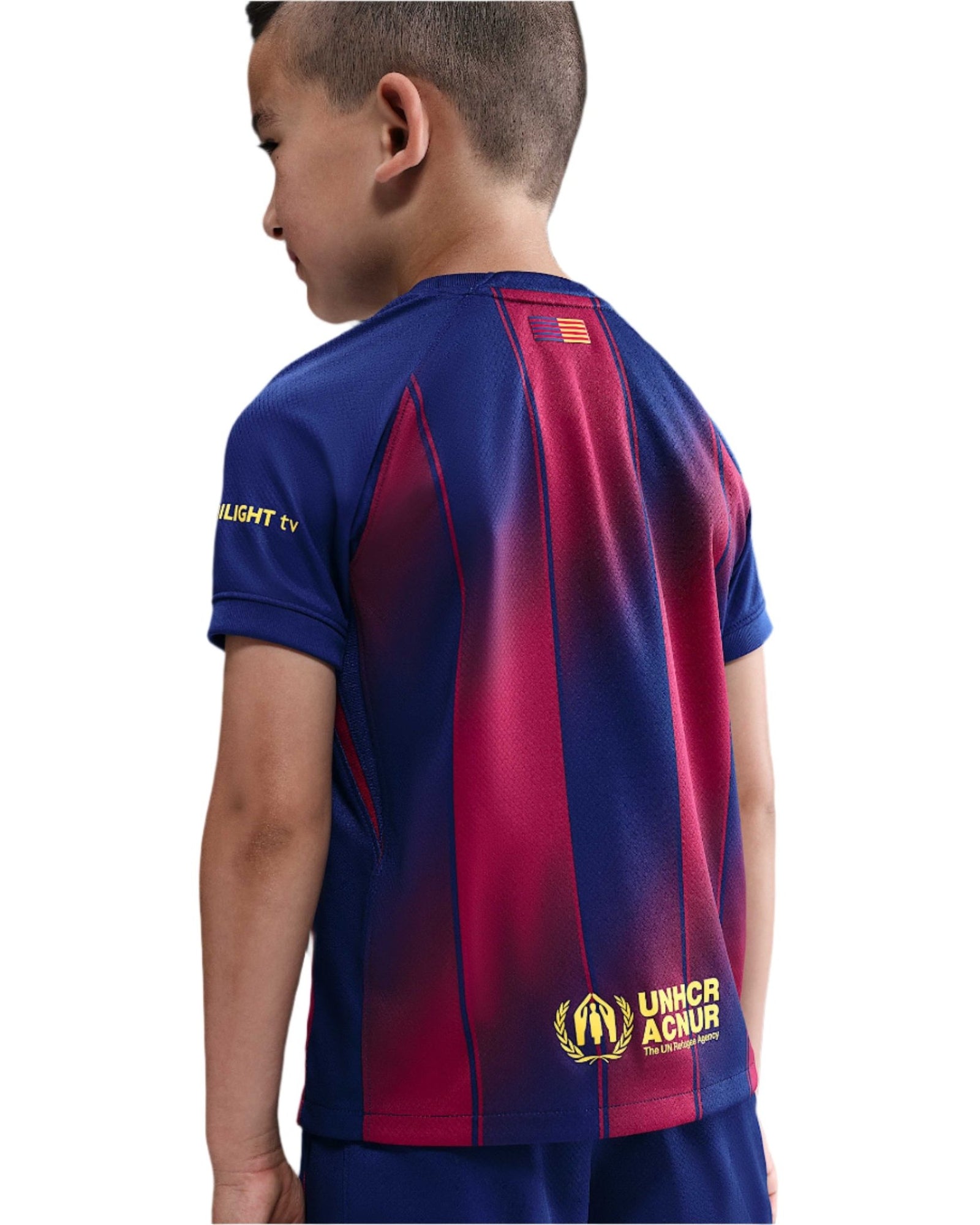 Nike Barcelona Little Kids 3 - Piece Home Kit 25/26 (Deep Royal Blue/Midwest Gold) | SoccerWearhouse