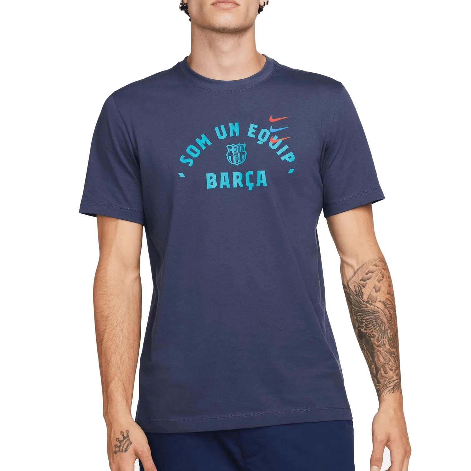 Nike Barcelona Som Un Equip T-Shirt 23/24 (Thunder Blue) | SoccerWearhouse