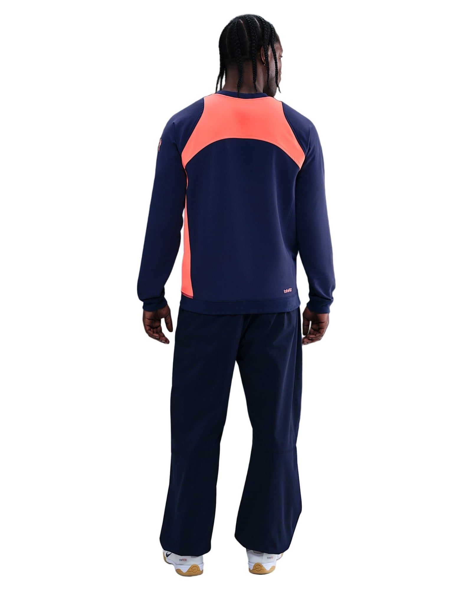Nike Barcelona Third Total 90 Crew Neck Top 25/26 (Midnight Navy/Bright Mango) | SoccerWearhouse