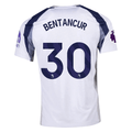 Nike Bentancur Tottenham Hotspurs Home Jersey w/ EPL + No Room For Racism Patch 25/26 (White/Iron/Binary Blue)
