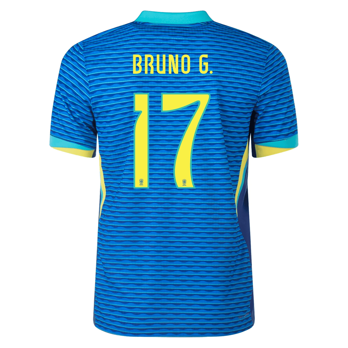 Nike Brazil Authentic Bruno Guimarães Away Jersey 24/25 Soar/Dynamic Yellow) | SoccerWearhouse