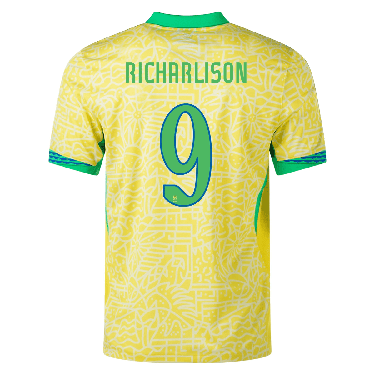 Nike Brazil Authentic Richarlison Home Jersey 24/25 (Dynamic Yellow/Lemon Chiffon/Green Spark) | SoccerWearhouse