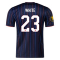 Nike Brian White United States Away Jersey 25/26 w/ Gold Cup Patch 2025 (Obsidian/Challenge Red)